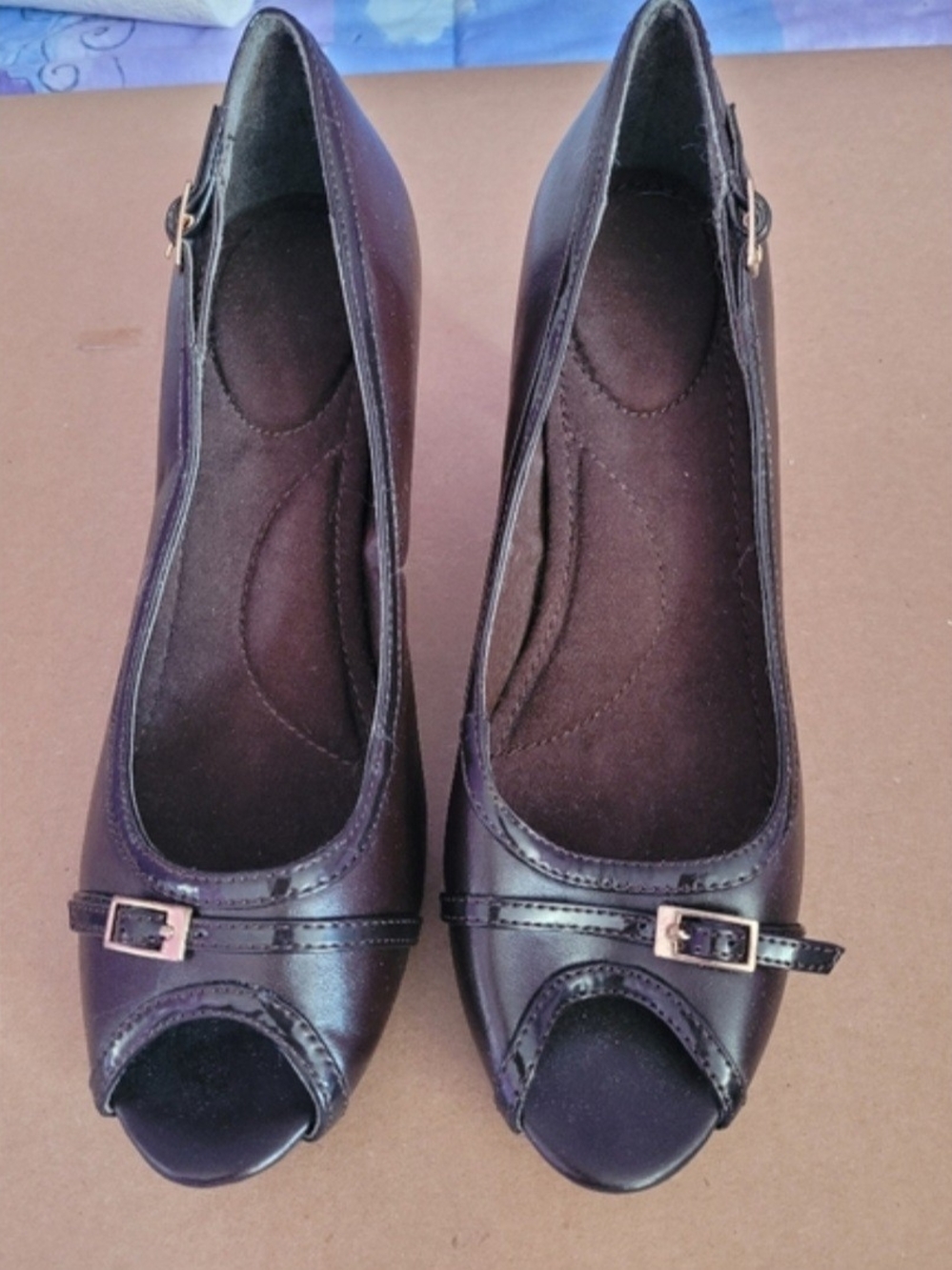 🍁 2/$40 Women’s Brown Peep-Toe Dress Heels